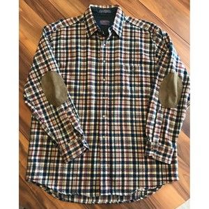 Pendleton Men's L 100% Virgin Wool Button Front Shirt